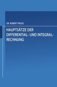 Cover Hauptsätze der Differential- und Integral-Rechnung