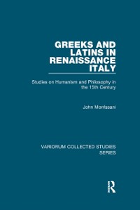 Cover Greeks and Latins in Renaissance Italy