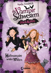 Cover Die Vampirschwestern black & pink (Band 1) - Halbvampire wider Willen