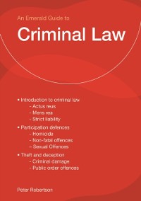 Cover Criminal Law : An Emerald Guide