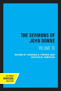 Cover The Sermons of John Donne, Volume X