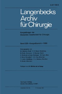 Cover Langenbecks Archiv für Chirurgie