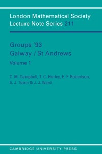 Cover Groups '93 Galway/St Andrews: Volume 1