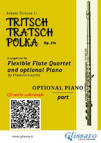 Cover Piano part of "Tritsch-Tratsch-Polka" Flute Quartet sheet music