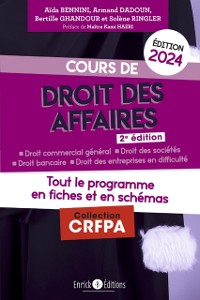 Cover Cours de droit des affaires 2024