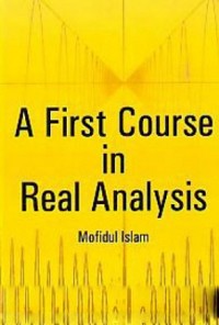 Cover First Course In Real Analysis