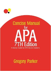 Cover Concise Manual for APA 7th Edition