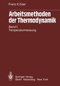 Cover Arbeitsmethoden der Thermodynamik