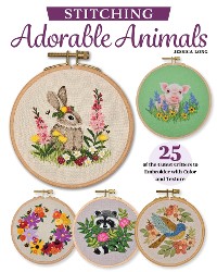 Cover Embroidering Animals with Color and Texture