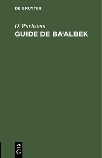 Cover Guide de Ba‘albek