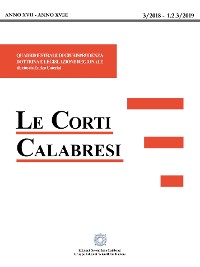 Cover Le Corti Calabresi -  2018-2019