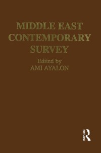 Cover Middle East Contemporary Survey, Volume Xvi, 1992