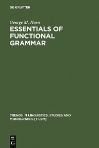 Cover Essentials of Functional Grammar