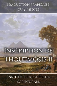 Cover Inscription de Thoutmôsis II