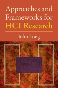Cover Approaches and Frameworks for HCI Research