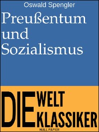 Cover Preußentum und Sozialismus