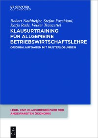 Cover Klausurtraining für allgemeine Betriebswirtschaftslehre