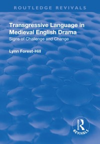 Cover Transgressive Language in Medieval English Drama