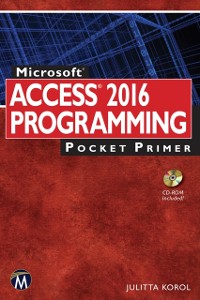 Cover Microsoft Access 2016 Programming Pocket Primer