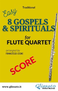 Cover Flute quartet sheet music "8 Gospels & Spirituals " score