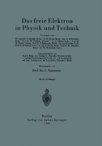 Cover Das freie Elektron in Physik und Technik