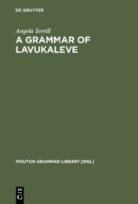 Cover A Grammar of Lavukaleve