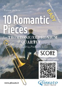 Cover Trombone/Euphonium Quartet Score of "10 Romantic Pieces"