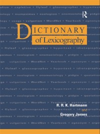 Cover Dictionary of Lexicography