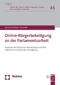 Cover Online-Bürgerbeteiligung an der Parlamentsarbeit