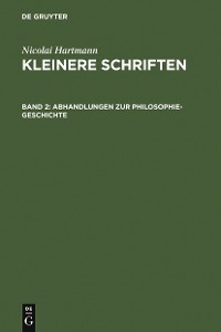 Cover Abhandlungen zur Philosophie-Geschichte