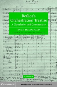 Cover Berlioz's Orchestration Treatise