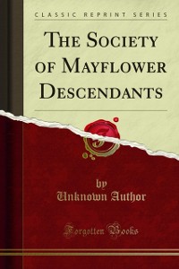 Cover Society of Mayflower Descendants