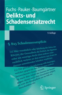 Cover Delikts- und Schadensersatzrecht