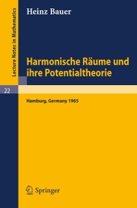 Cover Harmonische Räume und ihre Potentialtheorie