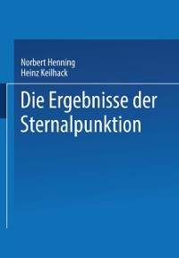 Cover Die Ergebnisse der Sternalpunktion