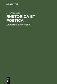 Cover Rhetorica Et Poetica