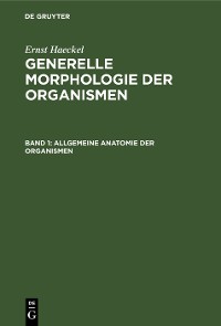 Cover Allgemeine Anatomie der Organismen