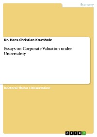 Cover Essays on Corporate Valuation under Uncertainty