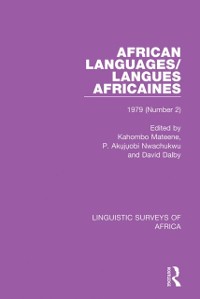 Cover African Languages/Langues Africaines