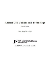 Cover Animal Cell Culture and Technology