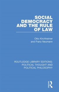 Cover Social Democracy and the Rule of Law