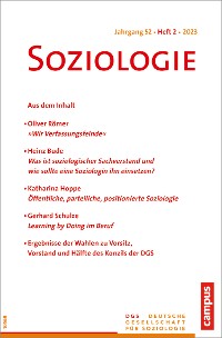 Cover Soziologie 02/2023