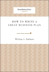 Cover How to Write a Great Business Plan