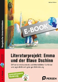 Cover Literaturprojekt: Emma und der Blaue Dschinn