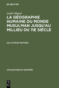 Cover Le milieu naturel