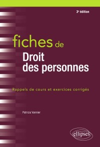 Cover Fiches de Droit des personnes - 3e éd.