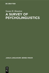 Cover A Survey of Psycholinguistics