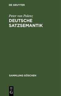 Cover Deutsche Satzsemantik