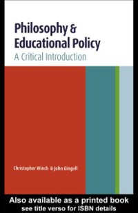 Cover Philosophy and Educational Policy