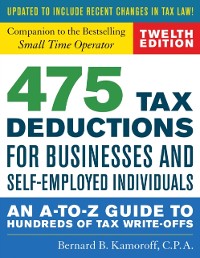 Cover 475 Tax Deductions for Businesses and Self-Employed Individuals